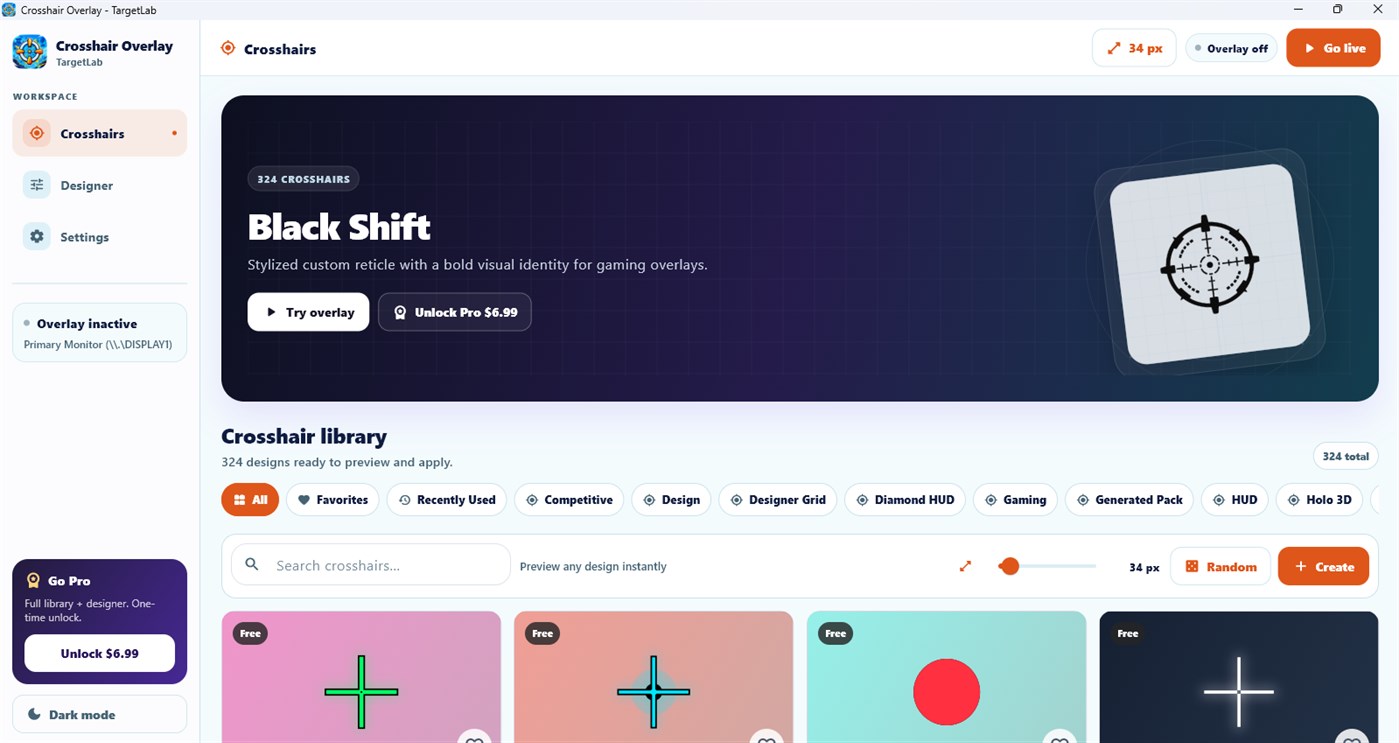 TargetLab Windows app preview